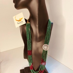 Fancy Emerald & Ruby Medium Necklace