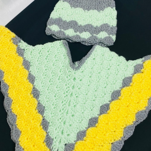 Crochet Poncho set for babies